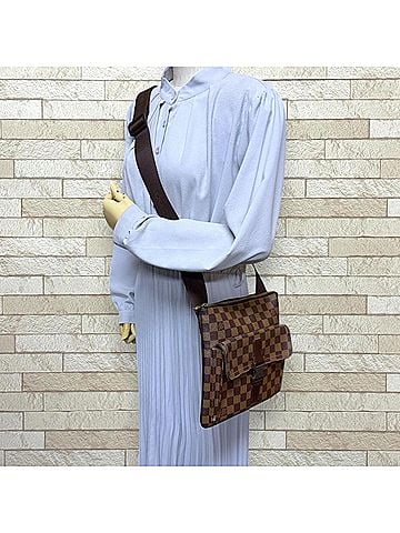 Louis Vuitton Louis Vuitton Pochette Merveille Damier Shoulder Bag, Canvas N51127 Brown, Men's and Women's, LOUIS VUITTON (view 2)