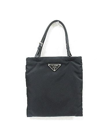 Prada PRADA Tessuto Nylon Triangle 2-Way Chain Shoulder Bag 1BA252 Black Women's (view 1)