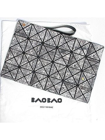 Issey Miyake BAOBAO ISSEY MIYAKE Wood Transfer Print Clutch Bag BB63-AG831 Gray Women's (view 1)