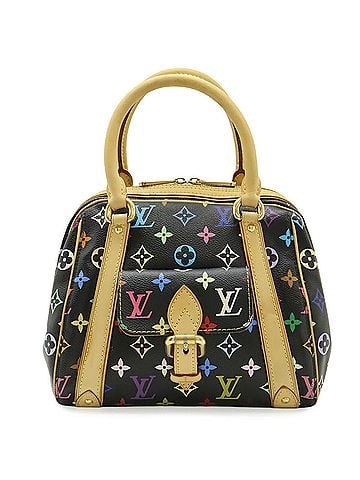 Louis Vuitton LOUIS VUITTON Louis Vuitton Monogram Multicolor Priscilla Handbag Noir Black M40097 (view 1)