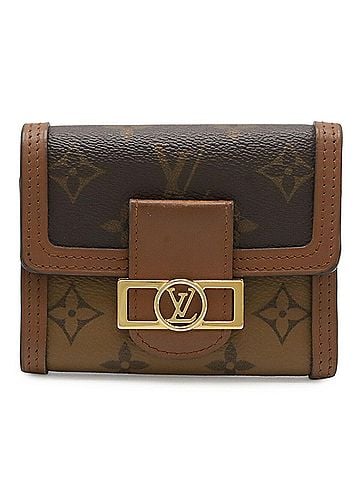 Louis Vuitton LOUIS VUITTON Louis Vuitton Monogram Reverse Portefeuille Dauphine Compact Tri-fold Wallet M68725 (view 1)