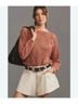 Pilcro 100% Cotton Floral Pink Pullover Sweater Size S - photo 7