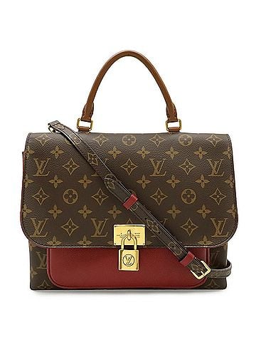 Louis Vuitton LOUIS VUITTON Louis Vuitton Monogram Marignan Handbag Shoulder Bag Leather Fuchsia M43959 (view 1)