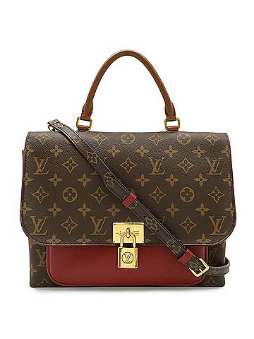 Louis Vuitton LOUIS VUITTON Louis Vuitton Monogram Marignan Handbag Shoulder Bag Leather Fuchsia M43959 (view 2)