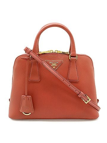 Prada PRADA Promenade Handbag/Shoulder Bag, Saffiano Leather, Pink BL0838 (view 1)