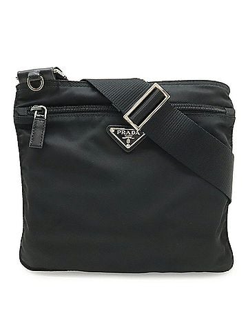 Prada PRADA Triangle Shoulder Bag, Nylon and Leather, NERO Black (BT0420) (view 1)