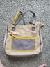 Coach Color Block Tan Gray Yellow Tote One size - photo 3