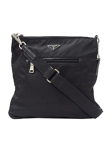 Prada Prada PRADA handbag for men and women, brand shoulder bag, nylon, black, BT0715 (view 1)
