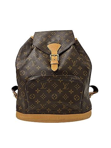 Louis Vuitton Louis Vuitton LOUIS VUITTON Handbag Monogram Women's Men's Brand Backpack Canvas Montsouris GM M51135 Brown (view 1)