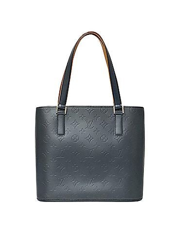 Louis Vuitton Louis Vuitton LOUIS VUITTON handbag, Monogram matte, women's brand tote bag, Stockton, blue, M55115 (view 1)
