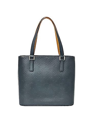 Louis Vuitton Louis Vuitton LOUIS VUITTON handbag, Monogram matte, women's brand tote bag, Stockton, blue, M55115 (view 2)