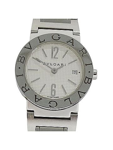 Bvlgari Bulgari BVLGARI Women's Watch, Brand: Date Quartz QZ Stainless Steel SS BB26SS Silver White (view 2)