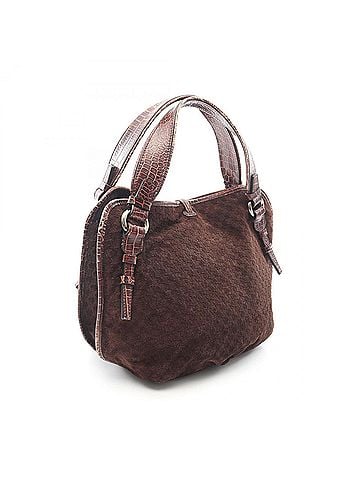 Céline Celine Bittersweet Macadam Embossed Handbag, Suede Leather, Women's, Brown (view 2)