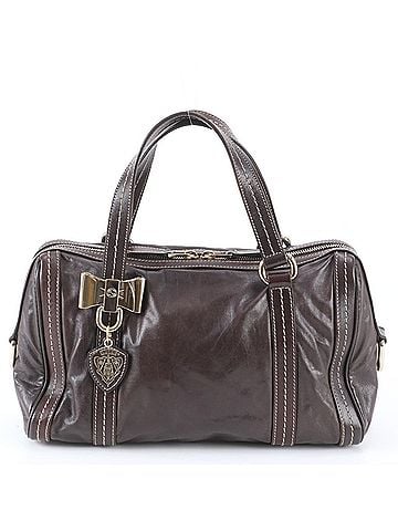 Gucci Gucci Duchess Ribbon Motif Leather Handbag Tote Bag 181487, Brown, Women's (view 1)