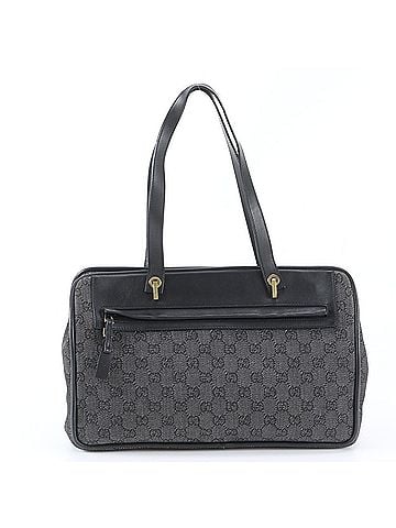 Gucci Gucci GG Canvas 92730 Leather Tote Bag Handbag Shoulder Black Women's (view 1)