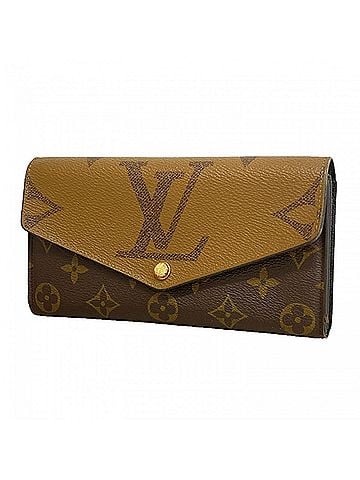 Louis Vuitton Louis Vuitton Monogram Reverse Portefeuille Sarah Long Wallet M80726 Brown Women's (view 1)