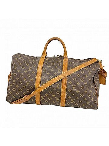 Louis Vuitton Louis Vuitton Bags - Boston Monogram Keepall Bandoulière 50 M41416 Brown Men's & Women's (view 1)