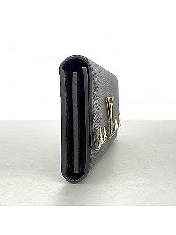 Louis Vuitton Louis Vuitton Portefeuille Capucines Long Wallet M64551 Noir (Women's) (view 2)