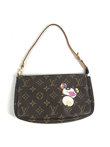 Louis Vuitton LOUIS VUITTON M51981 Monogram Panda Takashi Murakami Pochette Accessoires Bag Accessory Pouch Handbag Shoulder Canvas Women's Brown (view 1)