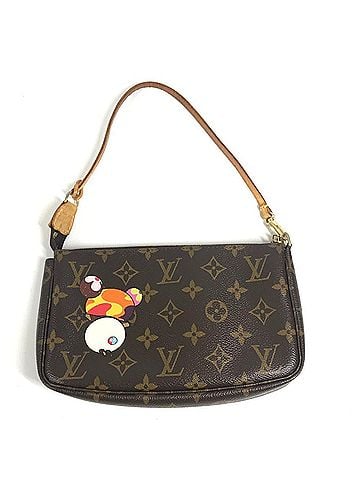 Louis Vuitton LOUIS VUITTON M51981 Monogram Panda Takashi Murakami Pochette Accessoires Bag Accessory Pouch Handbag Shoulder Canvas Women's Brown (view 2)
