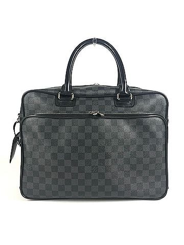 Louis Vuitton LOUIS VUITTON N23253 Damier Graphite Icare Bag, Handbag, Document Briefcase, Business Canvas, Men's, Black (view 1)