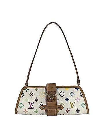 Louis Vuitton LOUIS VUITTON M40049 Monogram Multicolor Shirley Bag, Clutch 2-Way Handbag, Shoulder Canvas, Women's, Blanc White (view 1)