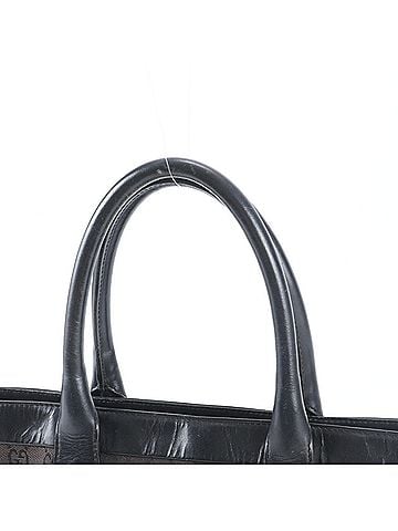 Gucci Gucci GG Canvas 002 1119 Leather Tote Bag Handbag Shoulder Black Women's (view 2)