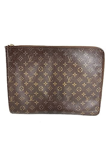 Louis Vuitton LOUIS VUITTON M53456 Monogram Pochette Document Bag, Second Case, L-shaped Zipper Clutch Canvas, Men's/Women's, Brown (view 1)