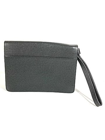 Louis Vuitton LOUIS VUITTON M30782 Taiga Selenga Bag Strap Flap Handbag Pouch Clutch Second Leather Men's Women's Ardoise Black (view 2)