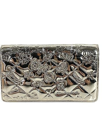 Chanel CHANEL A37151 CC Coco Mark Logo Icon Bi-fold Long Wallet Leather Men's Women's Gold (view 1)