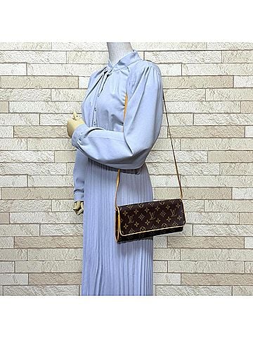 Louis Vuitton Louis Vuitton Pochette Twin GM Monogram Shoulder Bag, Canvas M51852 Brown, Men's and Women's, LOUIS VUITTON (view 2)