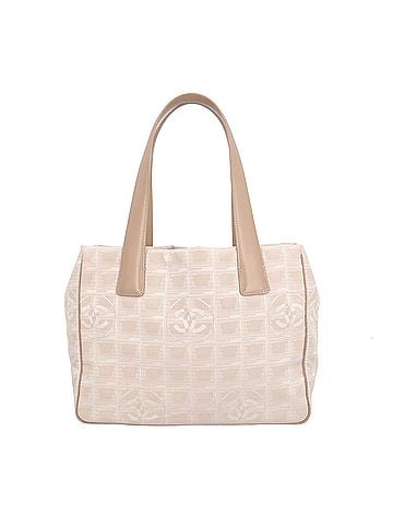 Chanel Chanel Tote PM New Travel Bag, Handbag, Nylon Jacquard, Beige, Women's CHANEL (view 1)