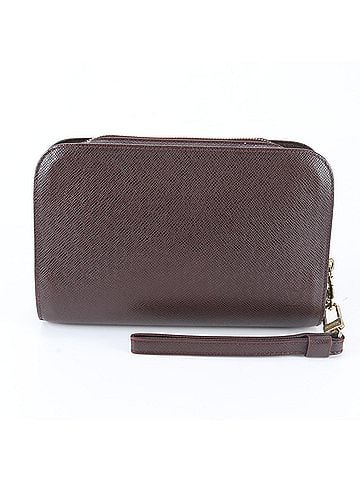 Louis Vuitton Louis Vuitton Taiga Baikal Acajou M30186 Leather Second Bag Clutch Handbag Pouch for Men (view 1)
