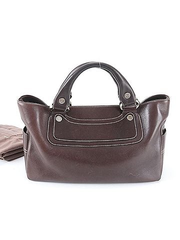 Céline Celine Boogie Bag Leather Handbag Tote Brown Women's (view 1)