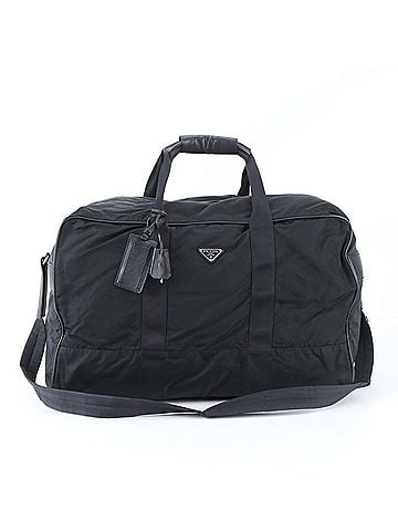 Prada Prada Tessuto Nylon Saffiano Leather 2-Way Boston Handbag Shoulder Bag for Men (view 1)