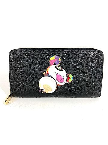 Louis Vuitton LOUIS VUITTON M14160 Japan Limited Edition LV × TM Monogram Empreinte Zippy Wallet Takashi Murakami Panda Round Zipper Long Leather Men's Women's Black Like New (view 1)