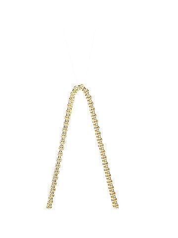Gucci Vintage Gucci Ribbon Chain Shoulder Bag, Black with Gold Accents, for Women (view 2)
