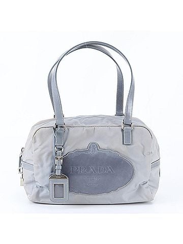 Prada Prada Tessuto Nylon Mini Boston Leather Handbag Tote Bag for Women (view 1)