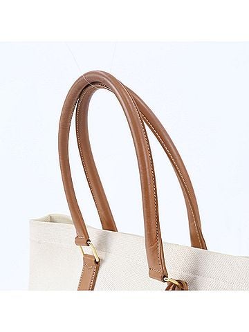 Céline Celine Horizontal Cabas Leather x Canvas Tote Bag Handbag Shoulder for Women (view 2)