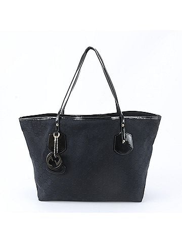 Gucci Gucci GG Canvas Jolie 211975 Leather Tote Bag Handbag Shoulder Black Women's (view 1)