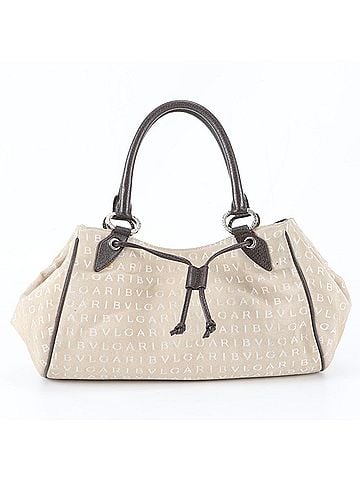 Bvlgari Bvlgari Logomania Leather Tote Bag, Handbag, Shoulder Brown, Women's (view 1)