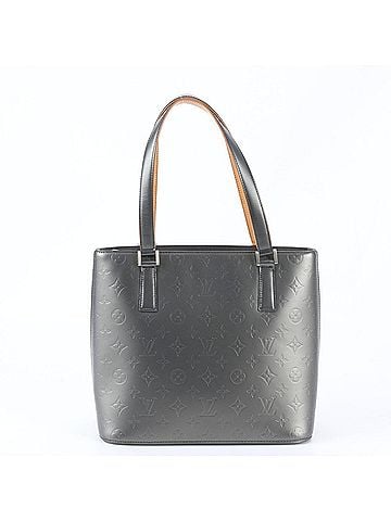 Louis Vuitton Louis Vuitton Monogram Matte Stockton Noir M55112 Leather Tote Bag Handbag Shoulder for Women (view 1)