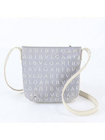 Bvlgari Bvlgari Logomania Leather Canvas Shoulder Bag Crossbody for Women (view 1)