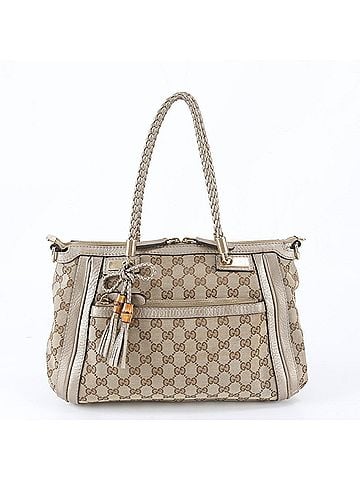 Gucci Gucci GG Canvas Bella Bamboo Ribbon Tassel 282300 Leather Tote Bag Handbag Shoulder for Women (view 1)