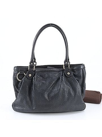 Gucci Gucci Guccissima Sukey 296835 Leather Tote Bag Handbag Shoulder Black Women's (view 1)
