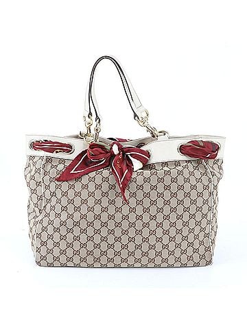 Gucci Gucci GG Canvas Positano 153033 Leather Tote Bag, Handbag, Shoulder Scarf, Muffler for Women (view 1)