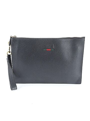 Gucci Gucci 423758 Leather Second Bag Clutch Handbag Pouch Black Men's (view 1)
