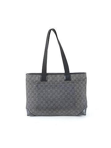 Gucci Gucci GG Canvas 34339 Leather Tote Bag Handbag Shoulder Black Women's (view 1)