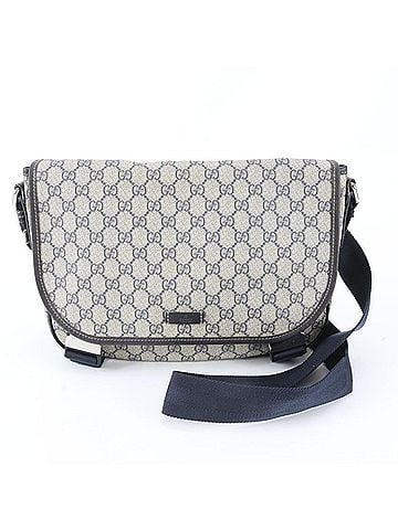Gucci Gucci GG Supreme 201732 Leather Shoulder Bag Messenger Navy Blue Men's (view 1)