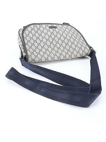 Gucci Gucci GG Supreme 201732 Leather Shoulder Bag Messenger Navy Blue Men's (view 2)
